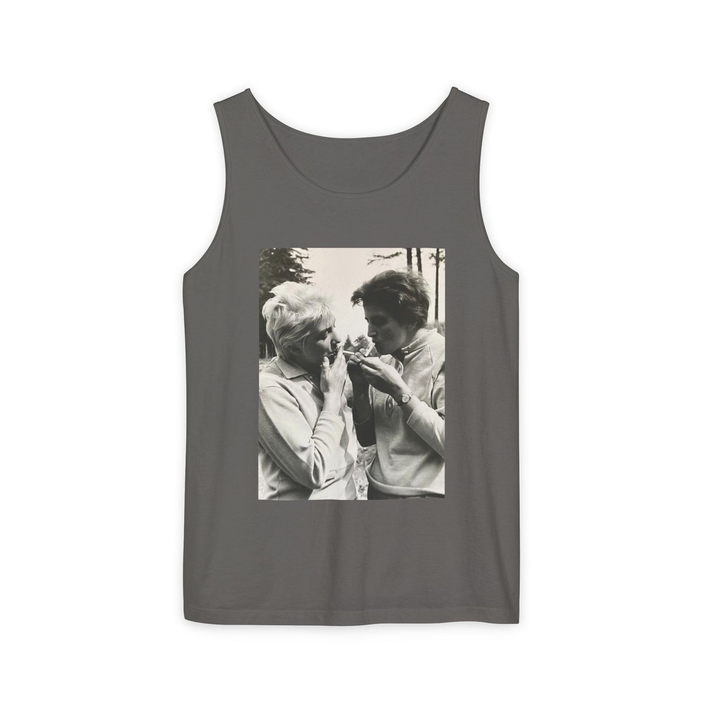 Vintage Print Garment-Dyed Tank Top