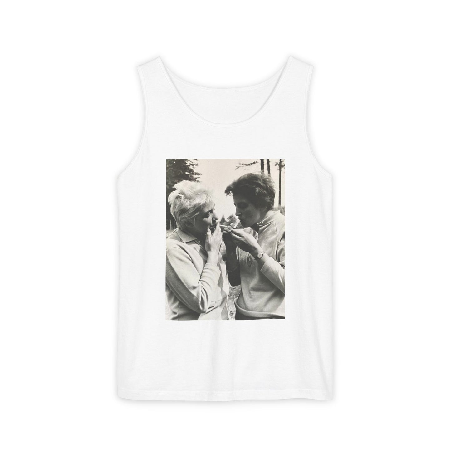 Vintage Print Garment-Dyed Tank Top