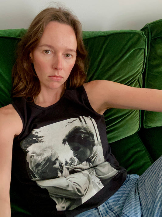 Vintage Print Garment-Dyed Tank Top